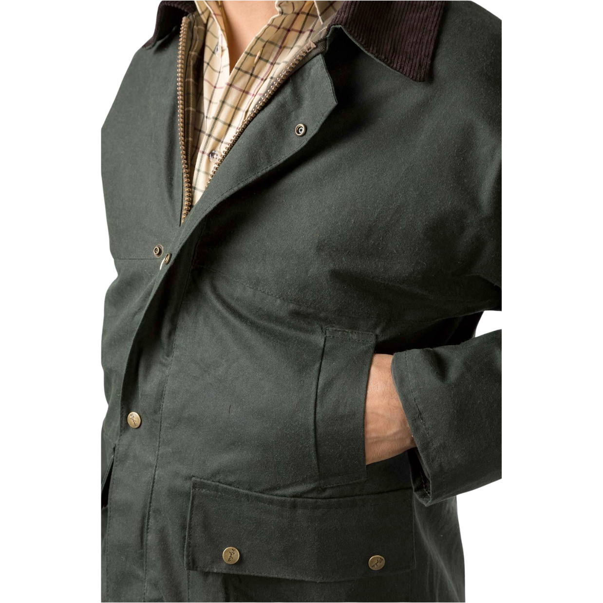 2025 Rydale Herren Thirsk Classic Wachs Jacke 412384 - Olive